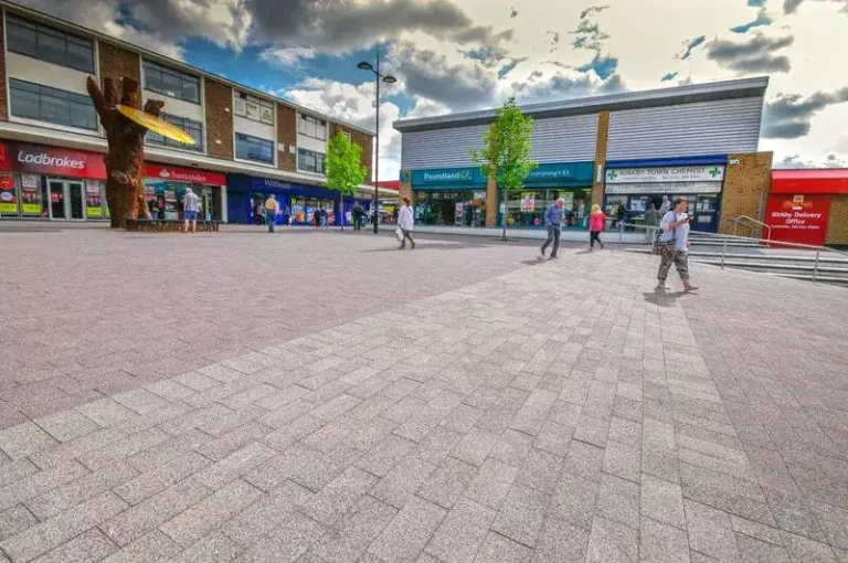 Kirkby town centre shops